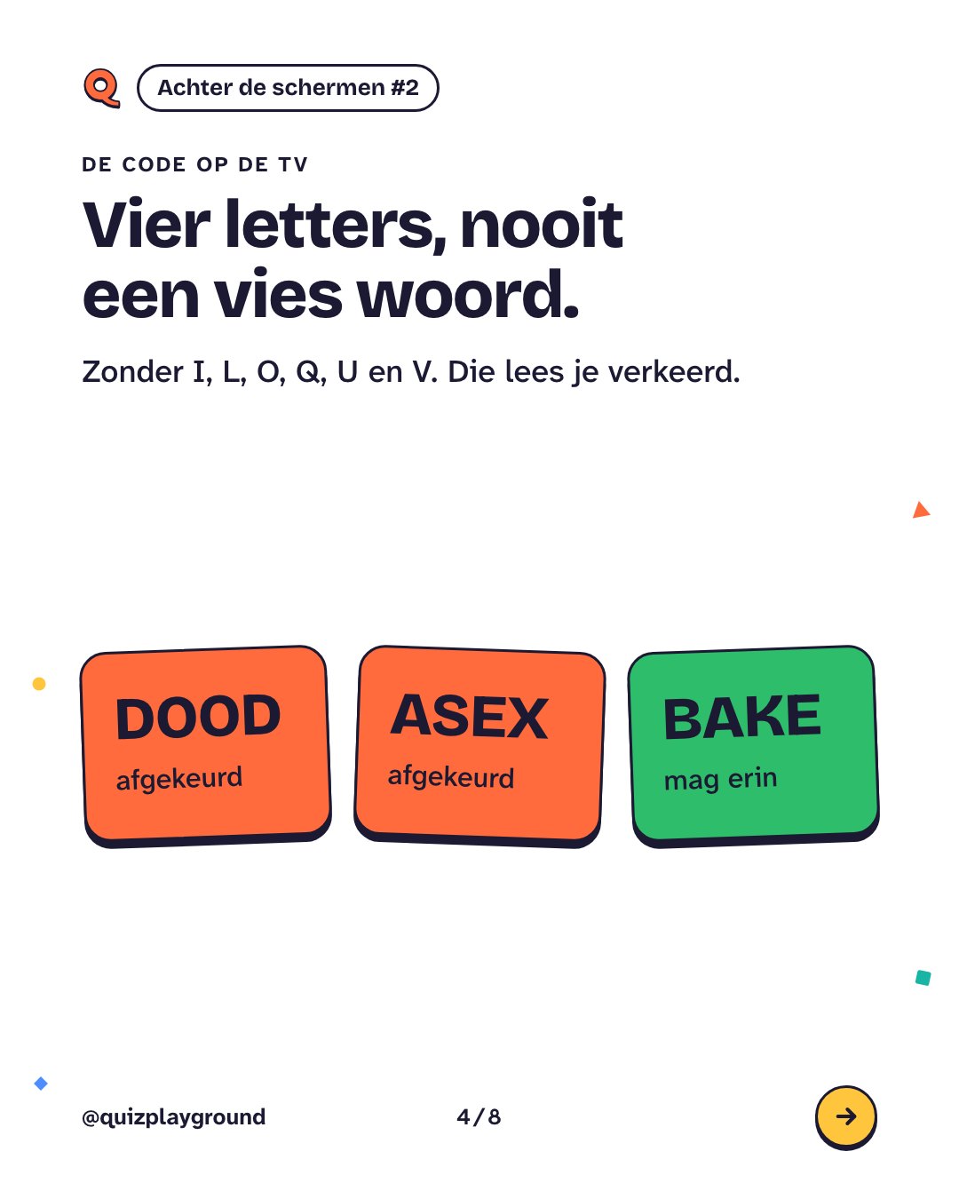 Vier letters, nooit een vies woord